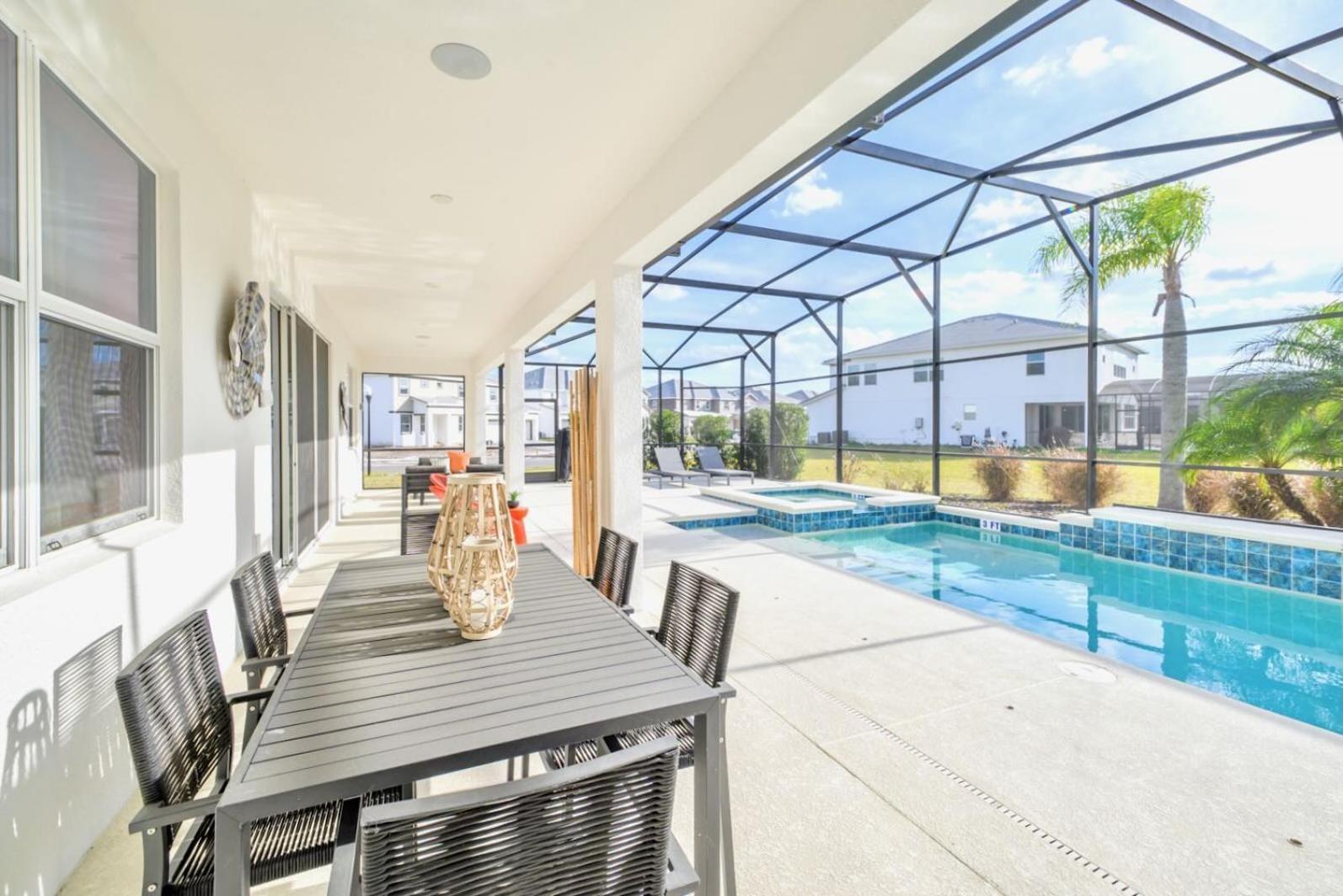 15Br Mansion Home With Pool & Hot Tub-Near Disney Kissimmee Exterior foto